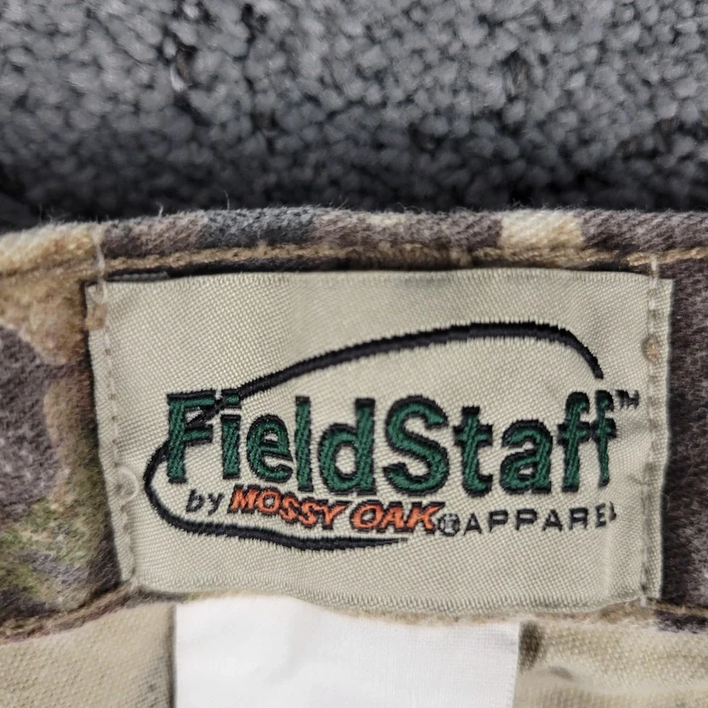 Mossy Oak Fieldstaff Pants Mens XL Camo Cargo Forest Floor Hunting Outdoors